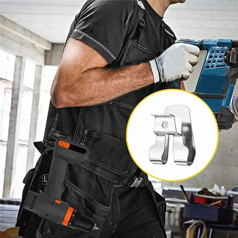 LIKE WISH 8 Piece Belt Clip For Ryobi Belt Hook With Screw Silver For Ryobi And Ridgid 18 Volt Tools 633586002, For Ryobi Oasis Select