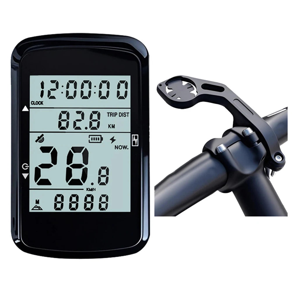 For Bicycles Outdoor Cycling Computer Bicycle GPS Speedometer Long-Distance Cycling Automatic Time Calibration Oasis Select computer extension