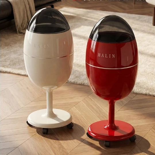 Household kitchen living room, special trash can, no bending and movable 2026 new light luxury high-end with lid, large capacity Oasis Select