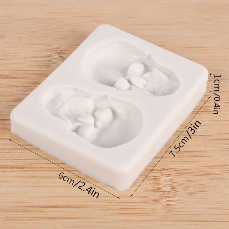 Embossed 3D Skull Fondant Mould Silicone Halloween Cookie Mould Kitchen Cake Decor Baking Tools Oasis Select 1pc Random Color
