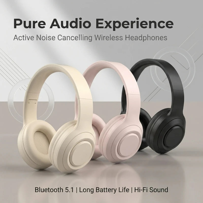 M5 Over Ear HIFI Stereo Headsets Wireless Bluetooth 5.3 Headphones Sports Gaming Earphones Support TF/AUX noise reduction Oasis Select