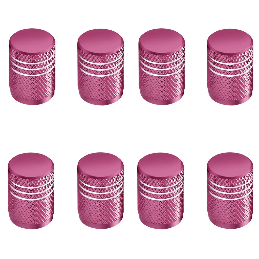 Tire Valve Stem Cap Cover - (4 Pack) Tire Air Caps Metal with Plastic Liner Corrosion Resistant Leak-Proof for Car Motorcycle Oasis Select pink 8pcs