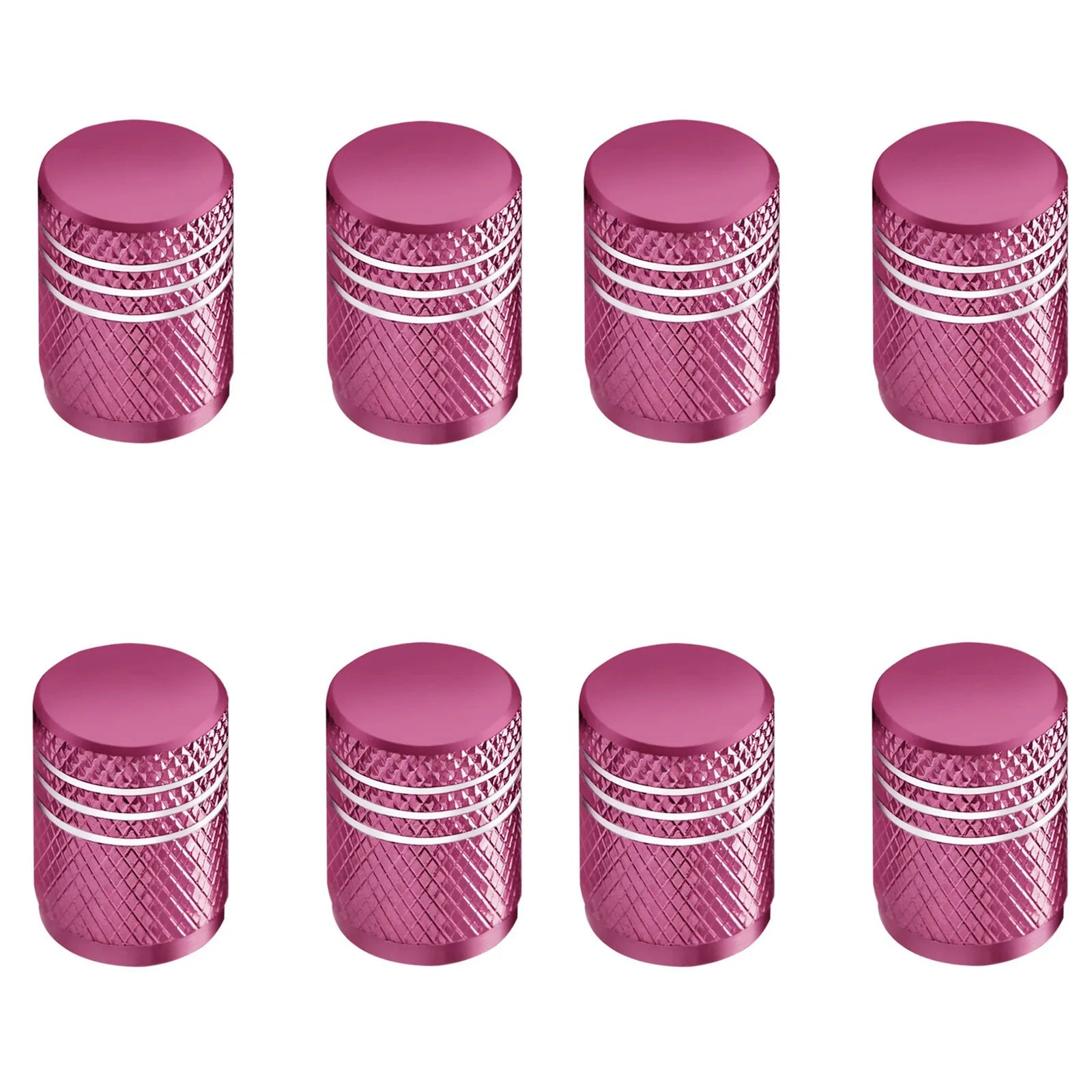 Tire Valve Stem Cap Cover - (4 Pack) Tire Air Caps Metal with Plastic Liner Corrosion Resistant Leak-Proof for Car Motorcycle Oasis Select pink 8pcs