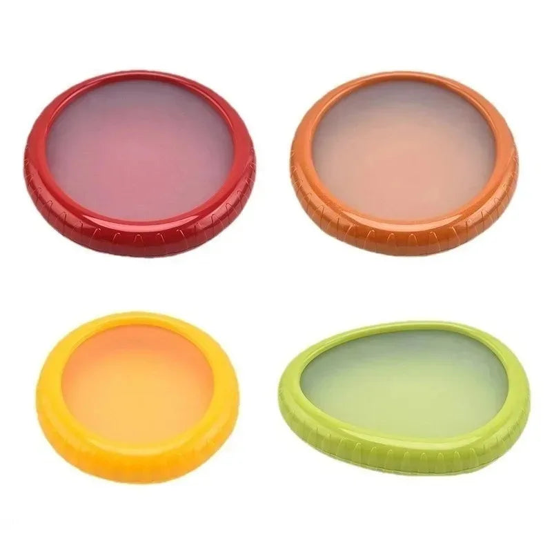 Reusable Silicone Fruit Storage Containers – 4-Pack Fridge Savers Food Storage Containers Oasis Select