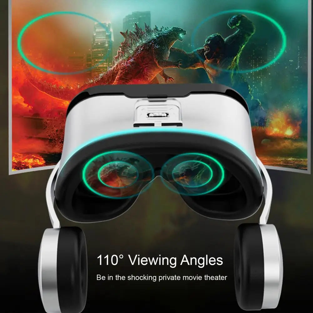 VRPARK J60 3D VR Headset Bluetooth 5.0 – 110° FOV & Headphones