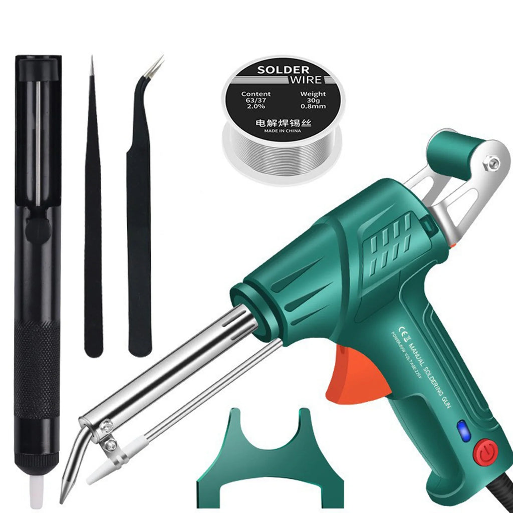 60W Electric Soldering Iron Gun – Auto Tin Feed & Fast Heat
