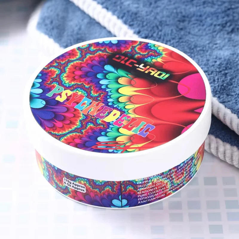 YAQI Psychedelic Artisan Shaving Soap for Men – 170g