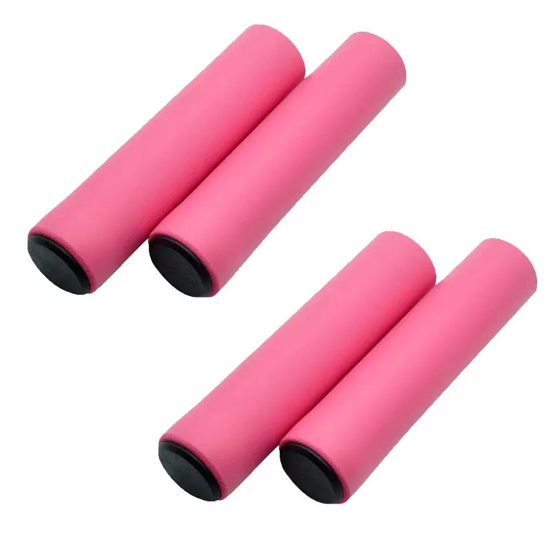 1/2/3 Pairs Bicycle Grips Super Light Silicone Non-Slip Shock AbsorptionType Road Handle Bike bicycles Parts Bmx MTB Cuffs Oasis Select 2Pairs pink