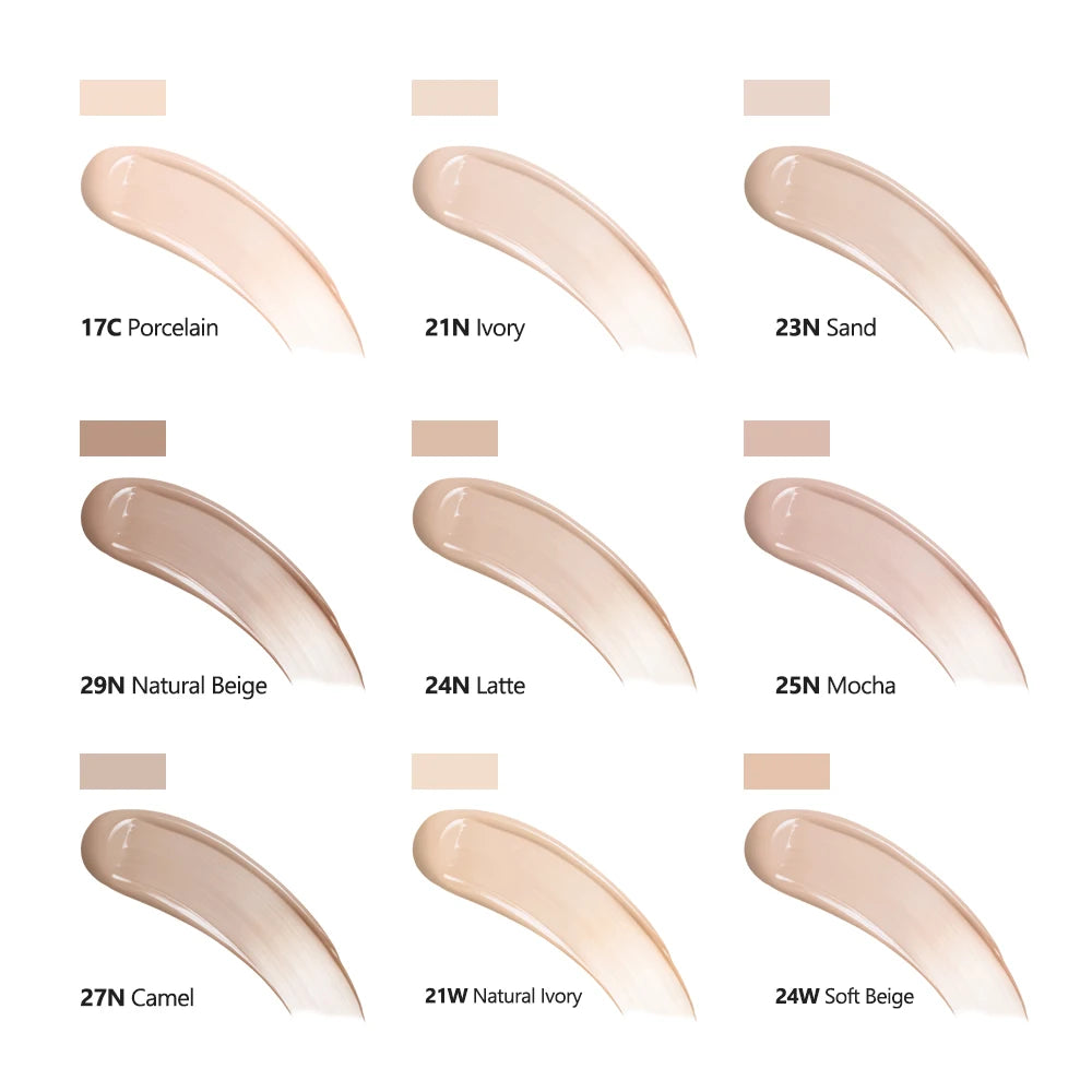 Waterproof Cushion Foundation Refill Long-lasting High Coverage Foundations Korean Makeup CC Cream Foundation Tone Up Cream Oasis Select