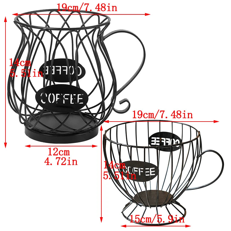 Large Capacity Coffee Pod Organizer Holder for Kitchen Countertop Convenient Stylish Storage Rack for Coffee Pod Stands Decor Oasis Select