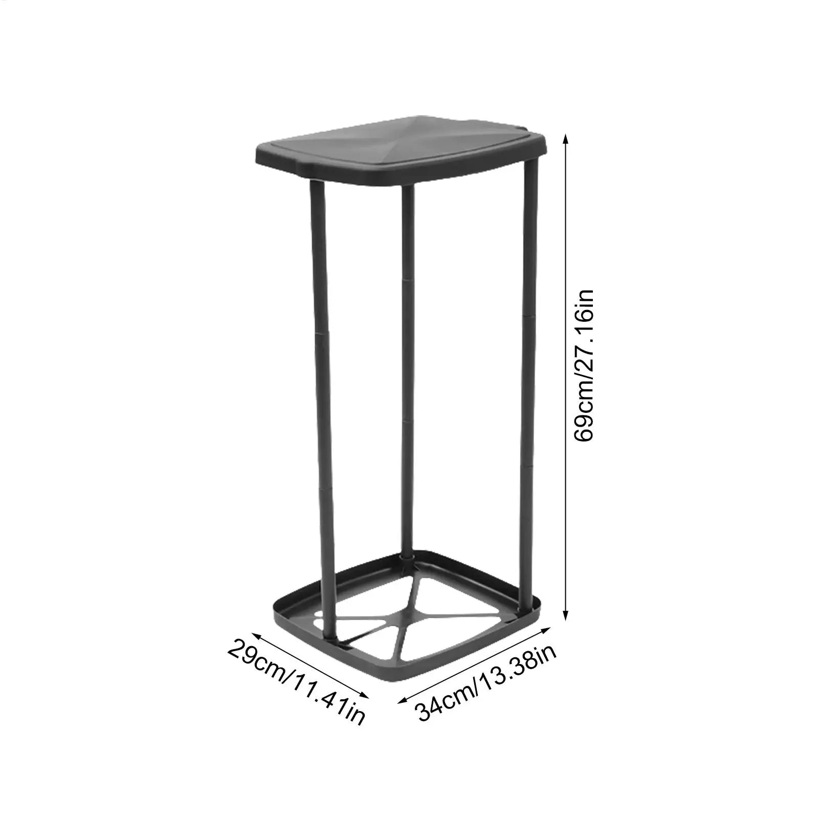 Garbage Bag Holder Rubbish Bag Stand Telescopic Garbage Holders Waste Storage Frame with Lid for Living Room Yard Lawn Camping Oasis Select