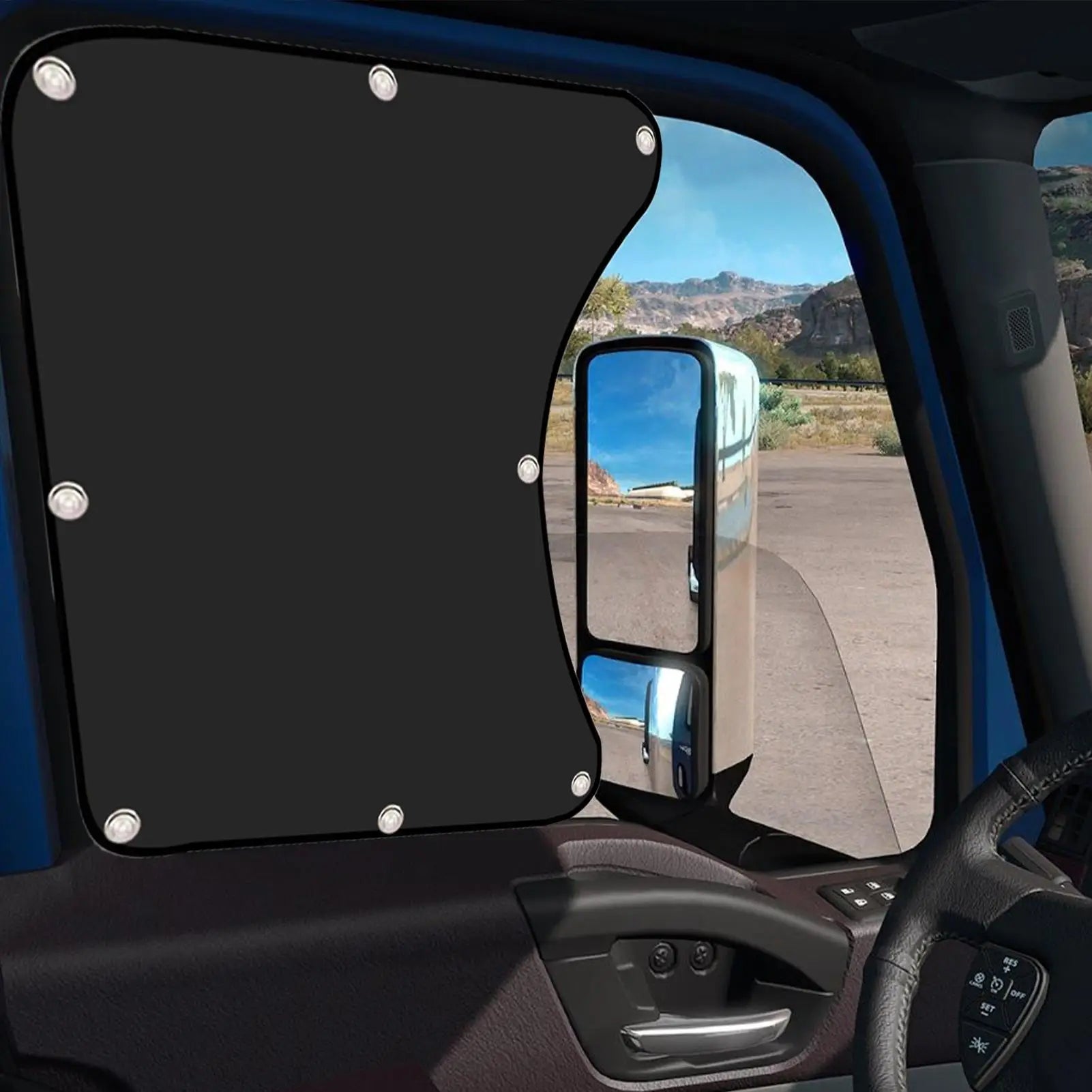 Side Window Sun Shade for Semi-Truck Anti-UV Sun Protection Cooling Breathable Mesh Dustproof Universal Car Accessories Oasis Select