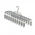 20-Clip Stainless Steel Sock Drying Rack – Rustproof & Windproof