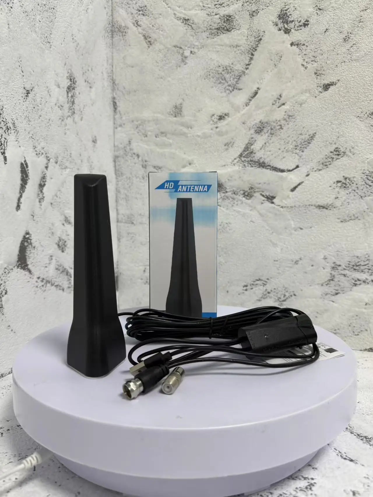 High-Definition Digital TV Antenna ATSC DVB-T2 HDTV Omnidirectional Diamond Terrestrial Wave for European And American 2025 Priv Oasis Select black