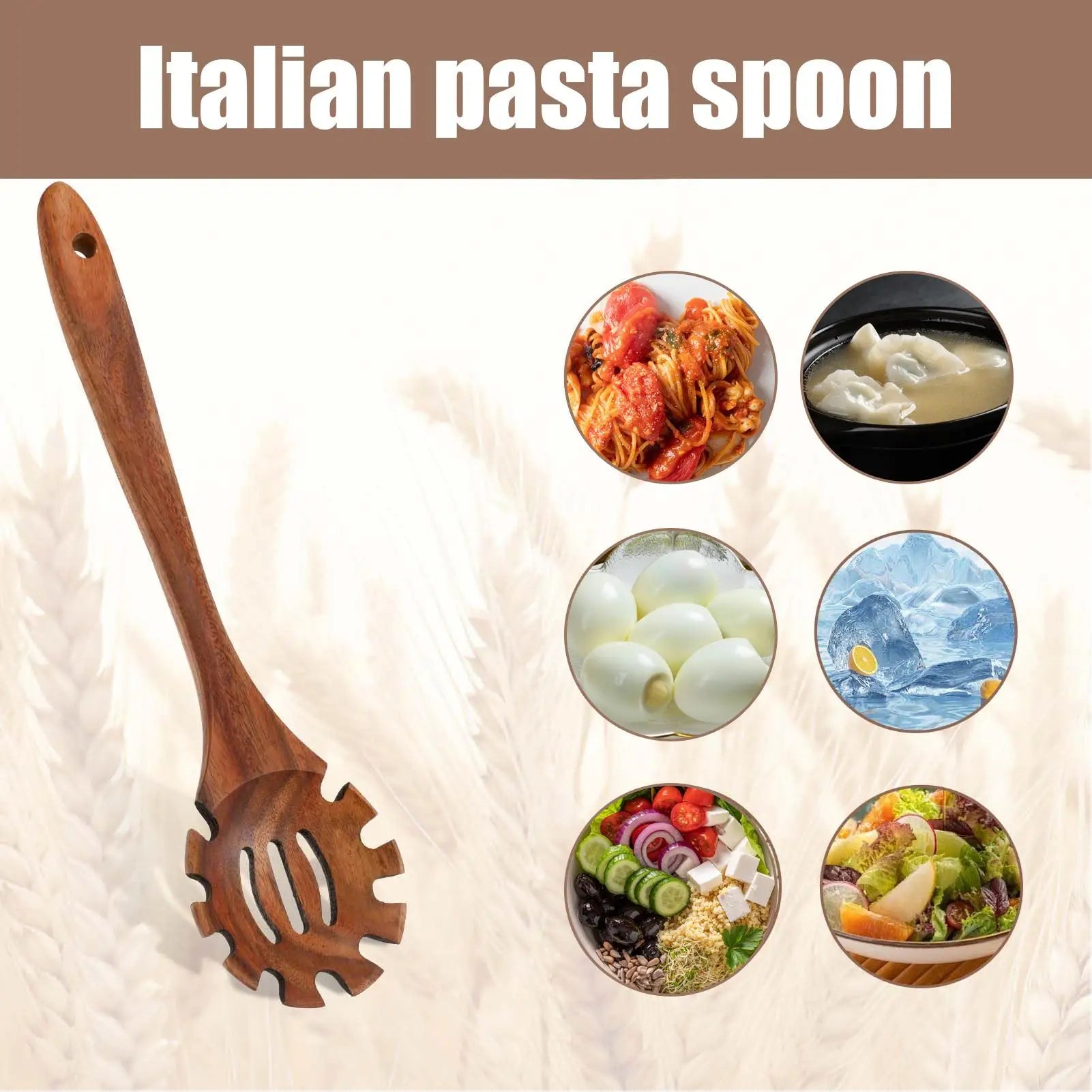 Pasta Fork Slotted Spoon Spaghetti Strainer Heat Resistant Noodle Spoon Server Noodle Serving Strainer Kitchen Cooking Tools Oasis Select