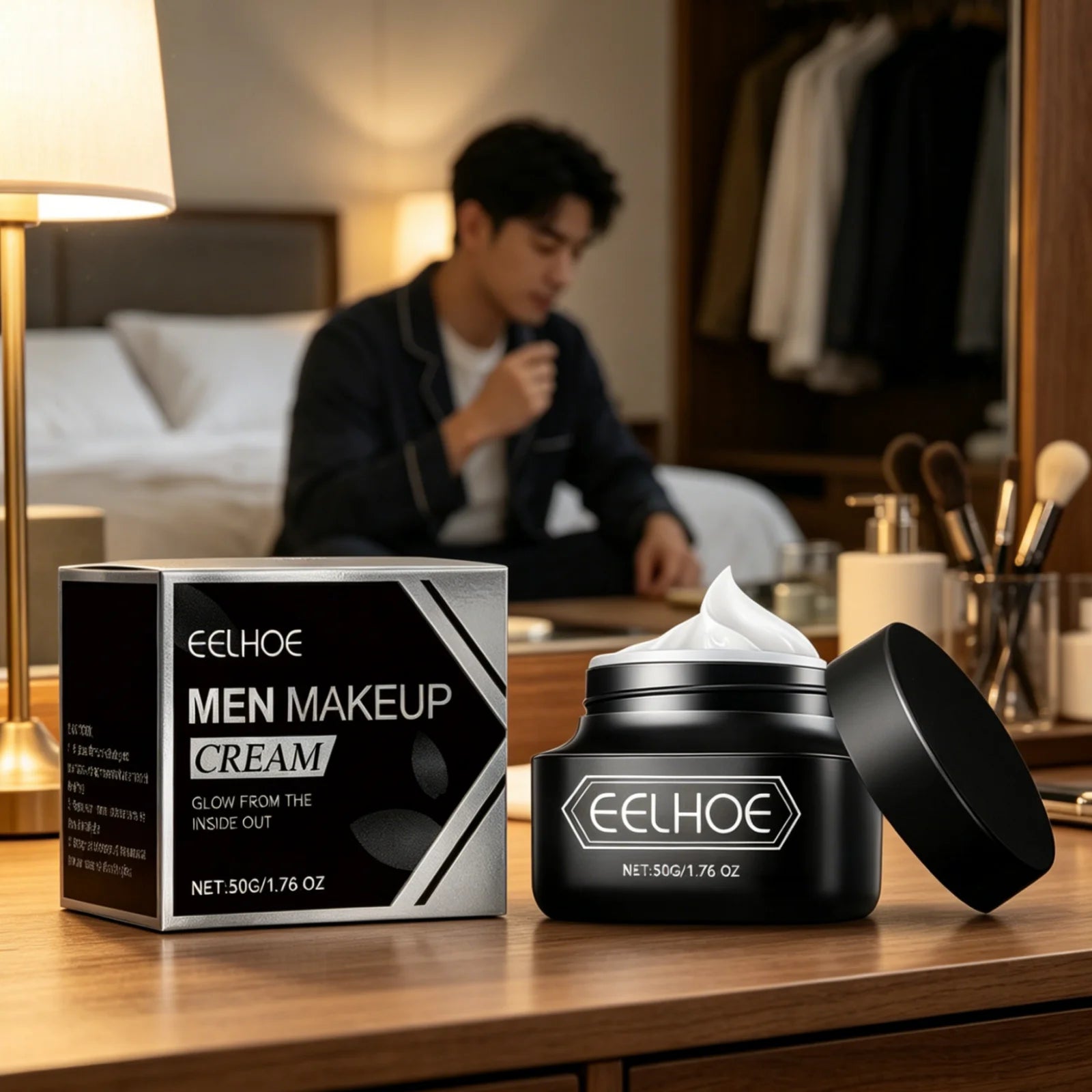 EELHOE Mens Tone up Cream Brightening Face Even Skin Tone Oil Control Non Greasy Natural Finish Lightweight Mens Makeup Cream Oasis Select