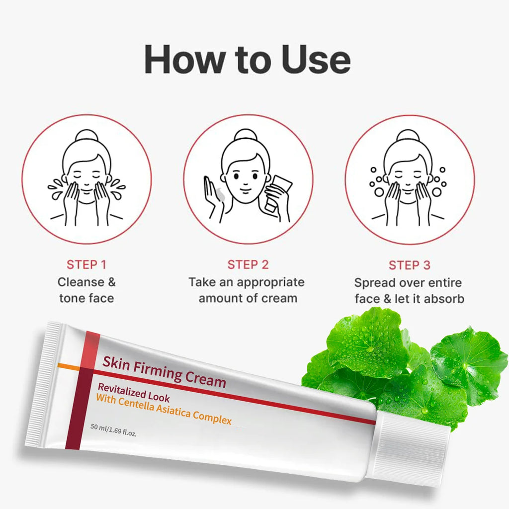 Centella Asiatica Firming Face Cream 50ml - Collagen & Hyaluronic Acid Formula Moisturizes & Revitalizes for a Lifted Look. Oasis Select
