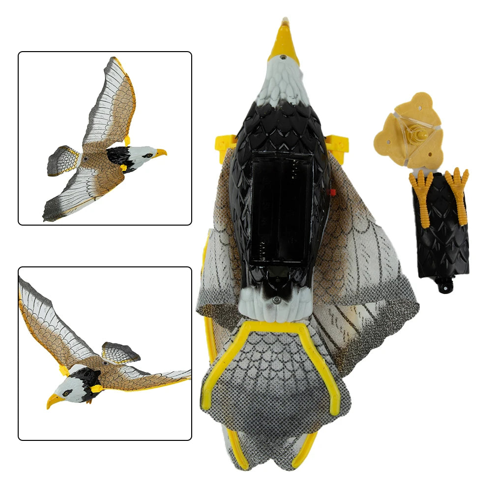 Plastic Hanging Decoy Bird Scarer Deterrent For Garden Farm Pest Control Outdoor Animal Hunting Fake Hawk Oasis Select