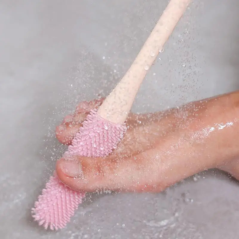 Silicone Toe Brush Nail Brush For Cleaning Fingernails Foot Scrubber In Shower Silicone Bristles Foot Brush Deep Cleaning tool Oasis Select