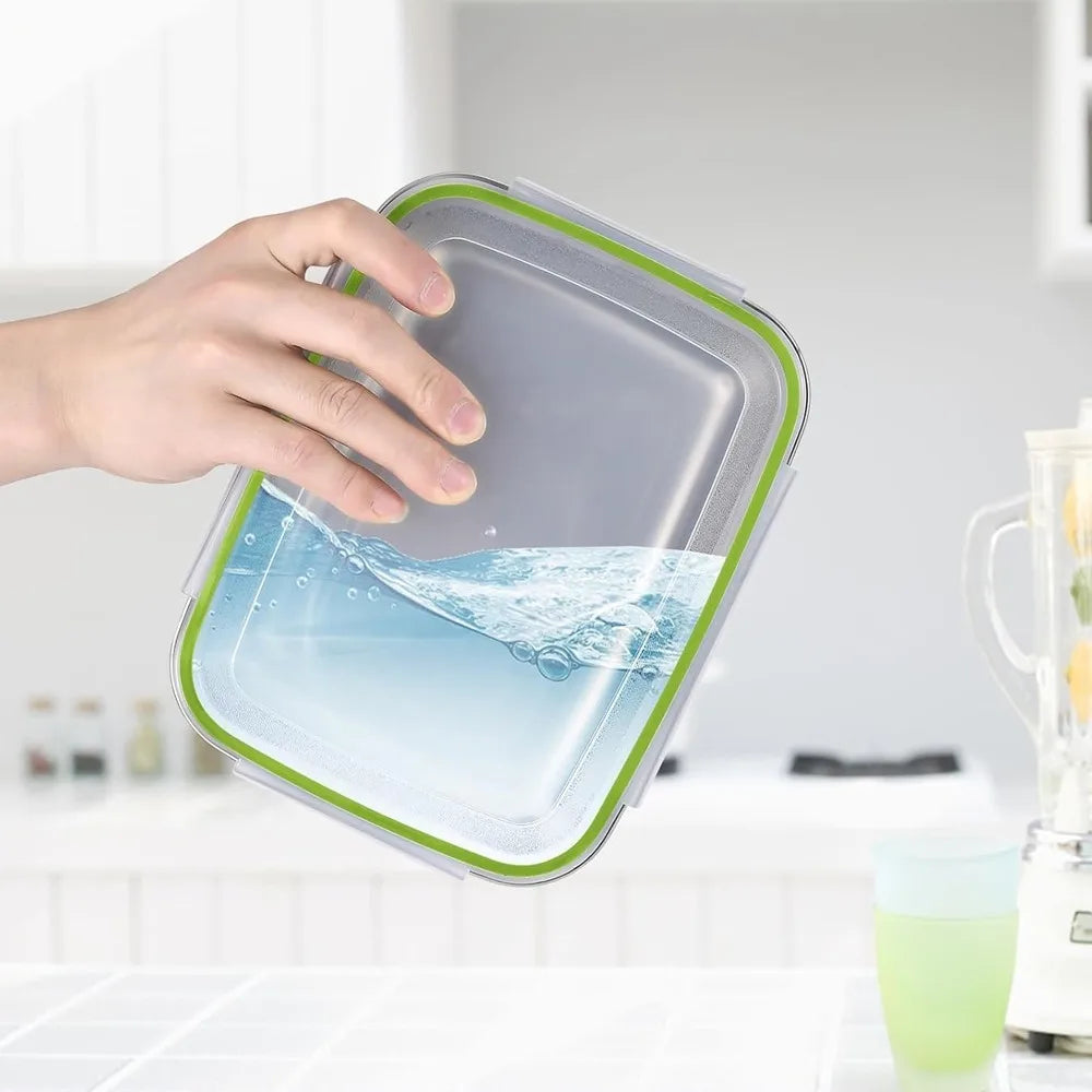 3 Pieces Stainless Steel Food Containers Food Storage Box Square Lunch Box 400/750/1200ml Oasis Select