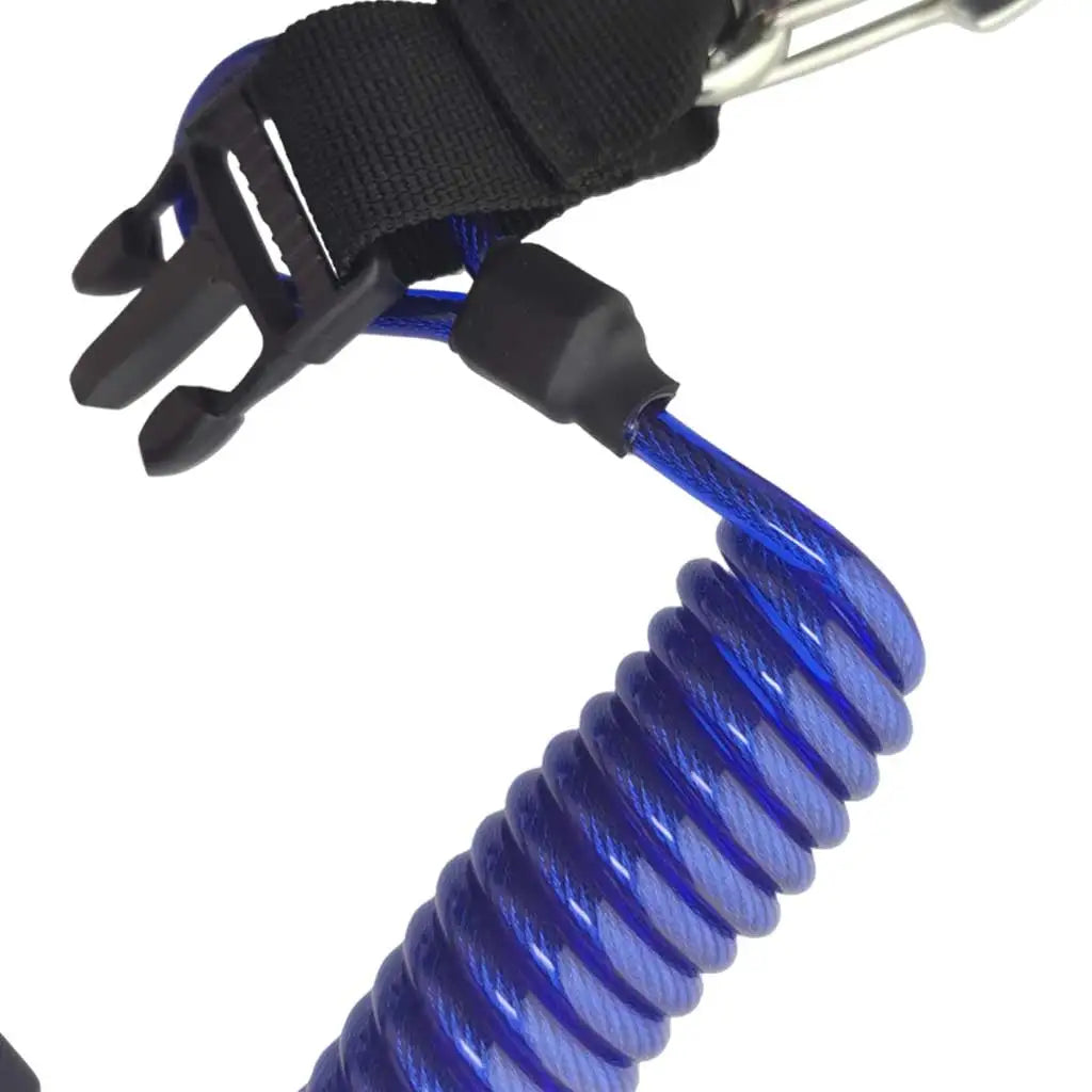 Scuba Safety Diving Lanyard Spiral Spring Coil Lanyard Swivel Hook TPU Camera Anti-lost Rope with Quick Release Buckle Oasis Select