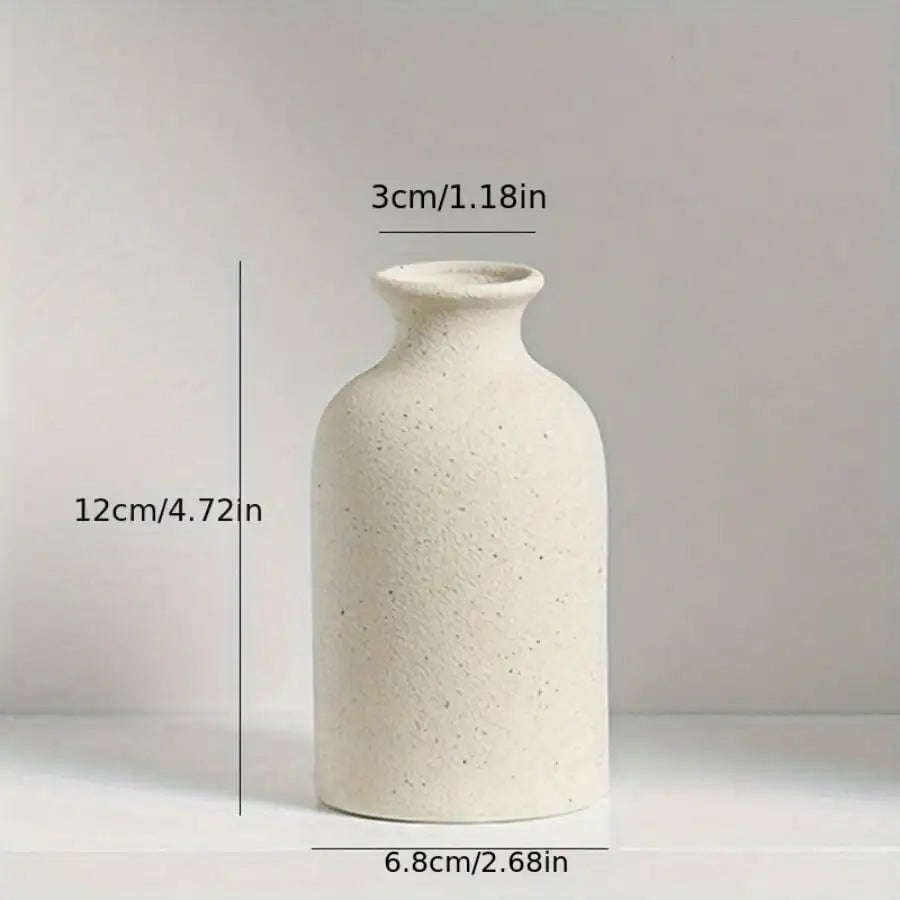 Minimalist Ceramics Vase Ceramic Flower Vase Home Decoration Flower Arrangement on The Living Room Desktop Ornament Accessories Oasis Select black dot