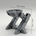 Mechanical Egg Cups Robot 3D Printed Novelty Two-Legged Mecha Egg Holder Breakfast Table Decor Funny Unique Kitchen Gadget Gifts Oasis Select Egg Cups