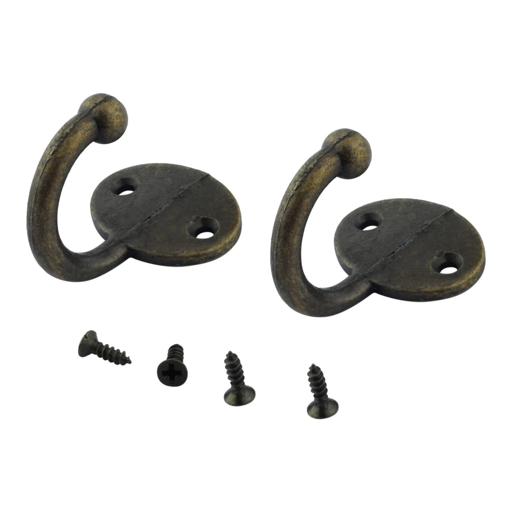 Vintage Bronze Wall Hook – Zinc Alloy Single Robe & Coat Hook