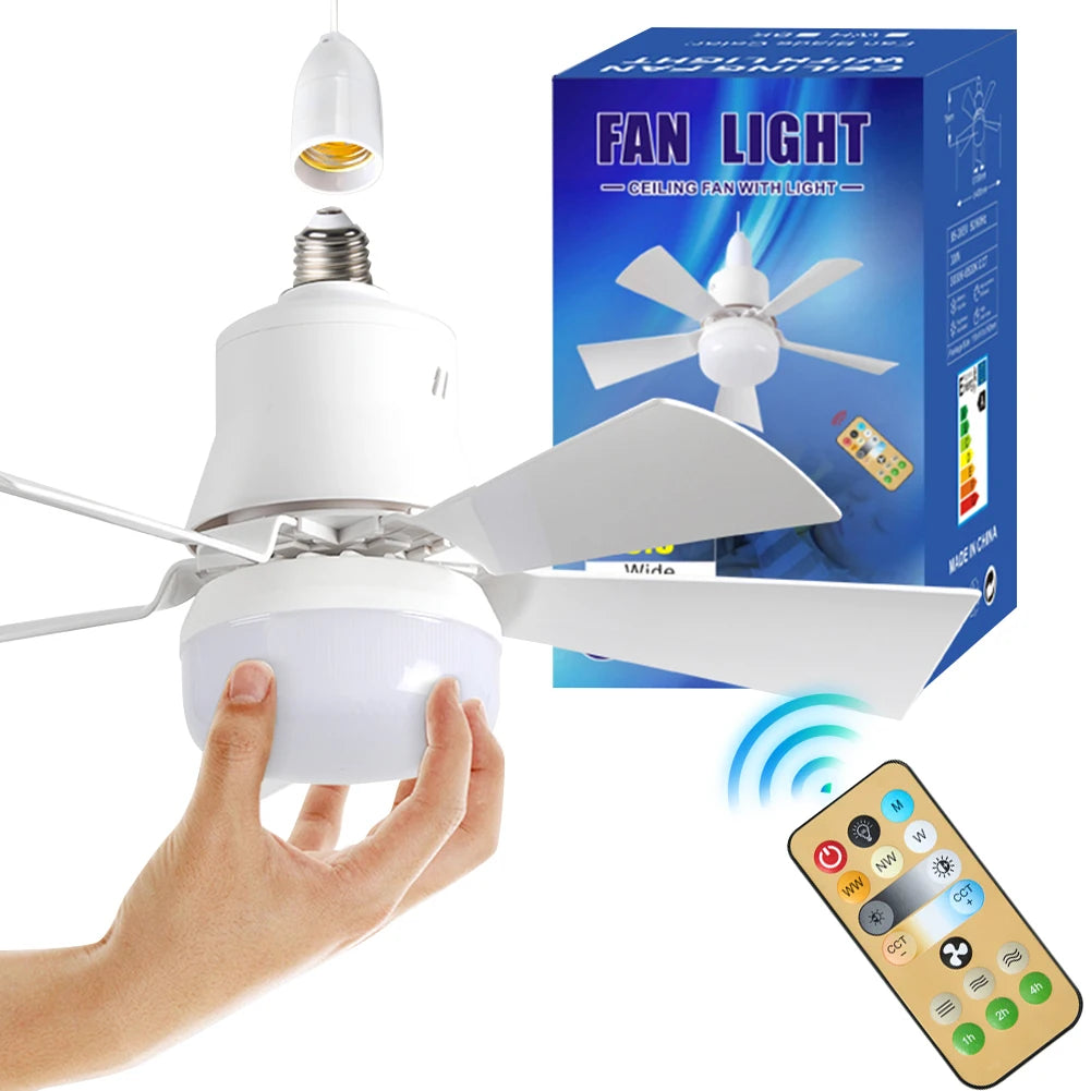 40W E27 LED Ceiling Fan Light – Remote Control, 3 Speeds Ceiling Fan Light Oasis Select