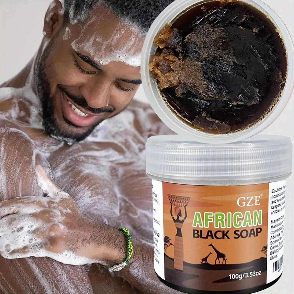 African Black Soap 3-in-1 Face, Hair & Body Cleanser – 100g