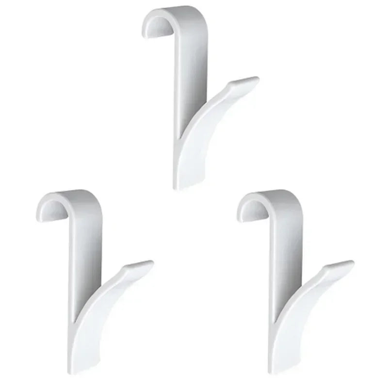 Kitchen Bathroom Hanger Clips Storage Racks White Clear Hanger Heated Towel Radiator Rail Clothes Scarf Hanger Hooks Holder Oasis Select White 3 pcs