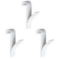 Kitchen Bathroom Hanger Clips Storage Racks White Clear Hanger Heated Towel Radiator Rail Clothes Scarf Hanger Hooks Holder Oasis Select White 3 pcs