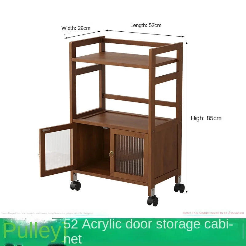 Tea cabinet, tea cabinet, sideboard, solid wood movable living room tea set cabinet, storage cabinet, shelving cabinet, storage Oasis Select 4-52 E