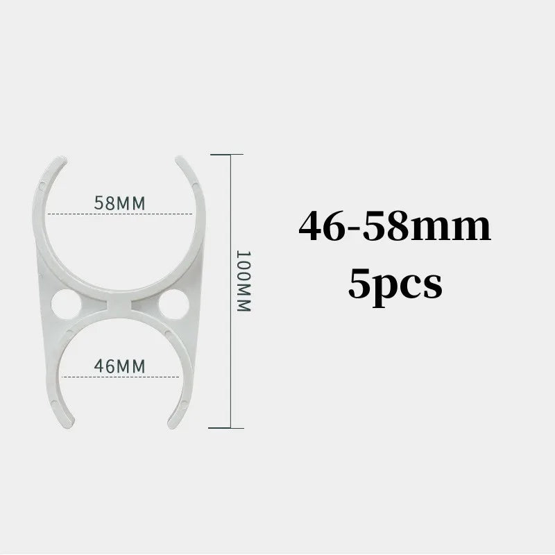 5pcs Fixed clamp Water Filter Bracket Mounting Plastic Clip Aquarium Reverse Osmosis RO Water Dispenser Connector Accessories Oasis Select 46-58mm Other