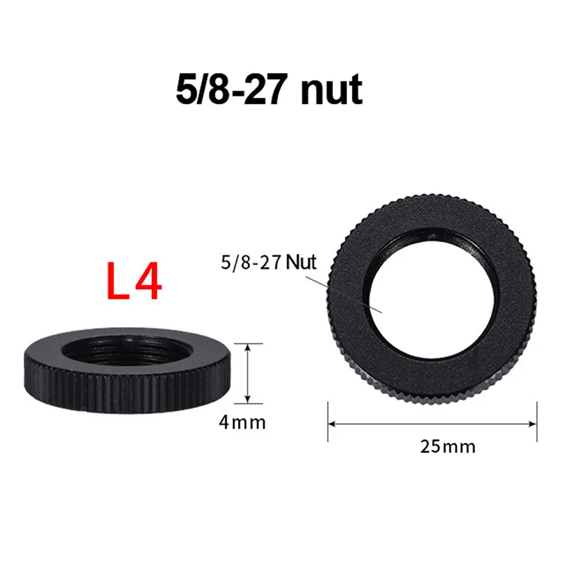 Camera Screw Adapter 1/4 3/8 5/8" Tripod Hot Shoe Mount