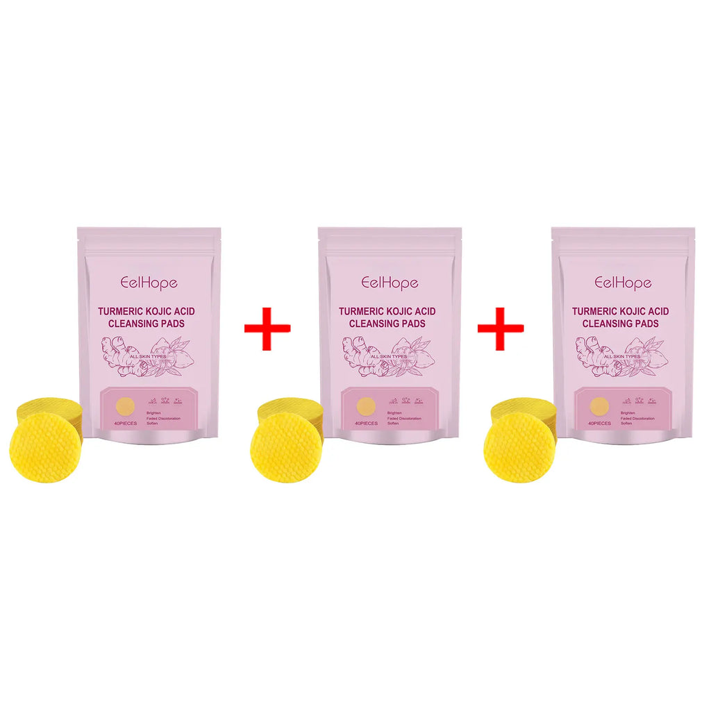 Turmeric Kojic Acid Cleansing Exfoliating Pads – Brighten Skin Exfoliating Cleansing Pads Oasis Select 120pieces in bags