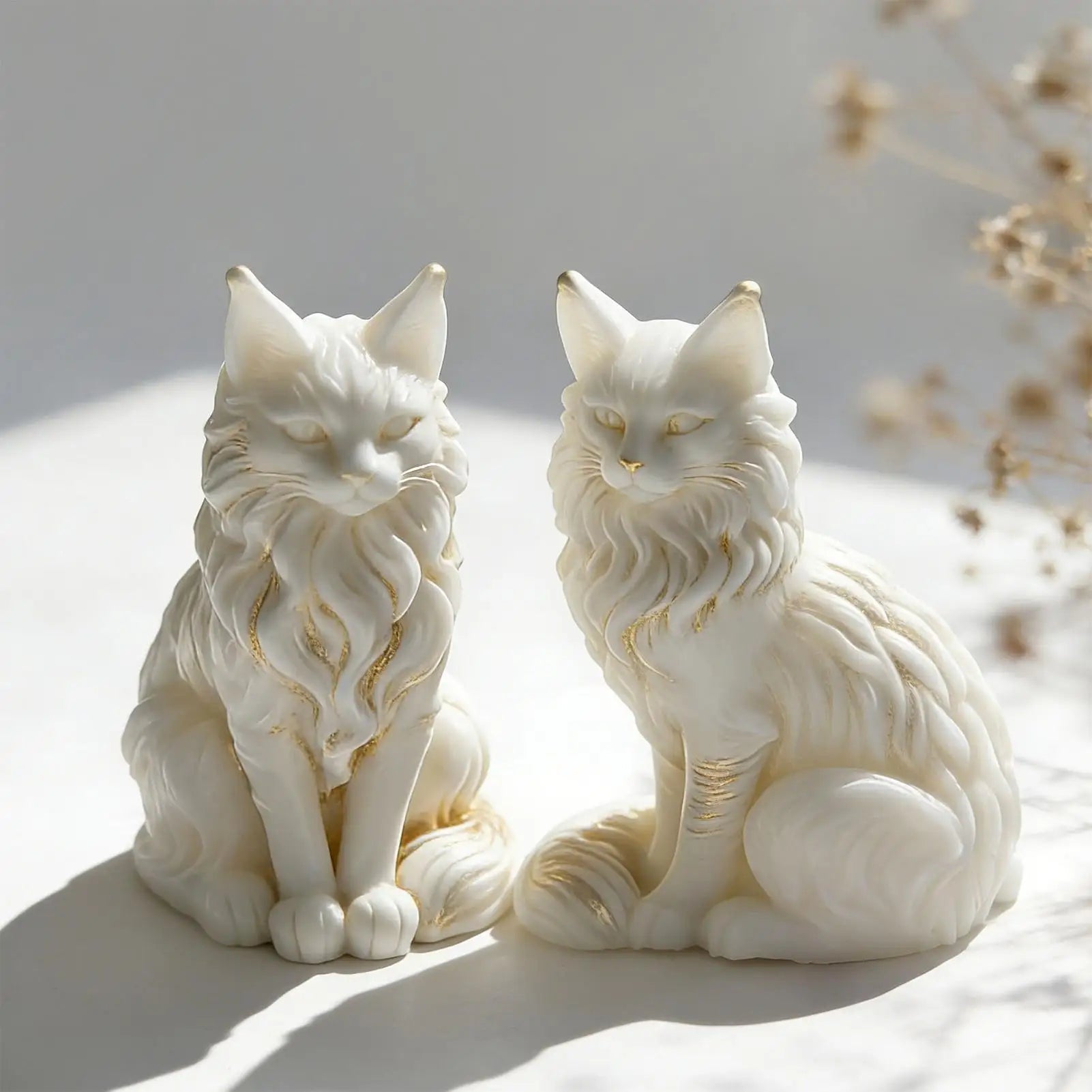 Maine Coon shaped Silicone Mold 3D Cat Design For DIY Candles Soaps Chocolates Resin Etc., Perfect As A Gift Or Home Decoration Oasis Select