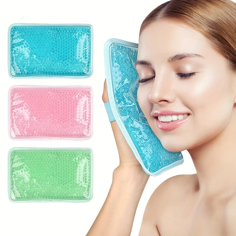 Hot & Cold Gel Compress Pack with Strap – Reusable Ice Pillow Hot Cold Compress Pack Oasis Select