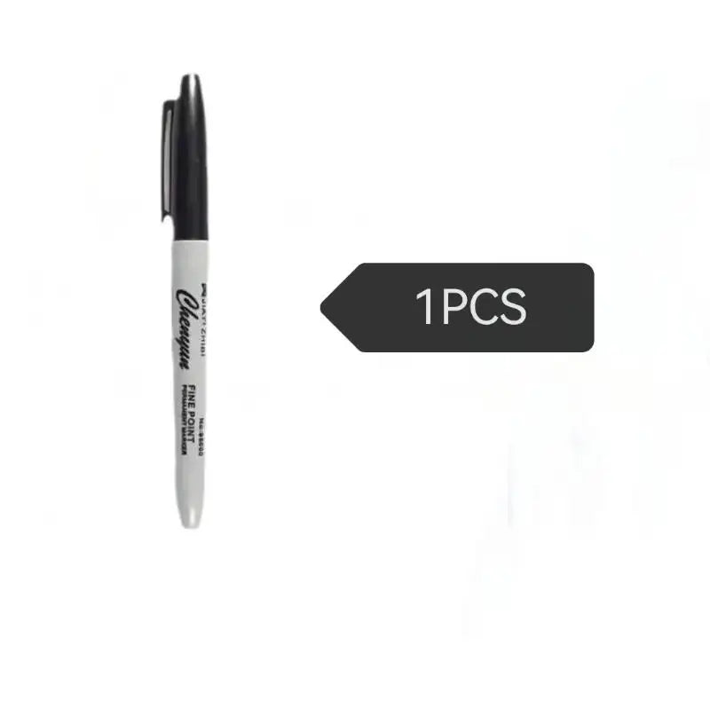 1Set Black Permanent Marker Pens, Fine Tip, Waterproof, Quick Drying Outlining Drawing Pen Marker Pen Oasis Select A7