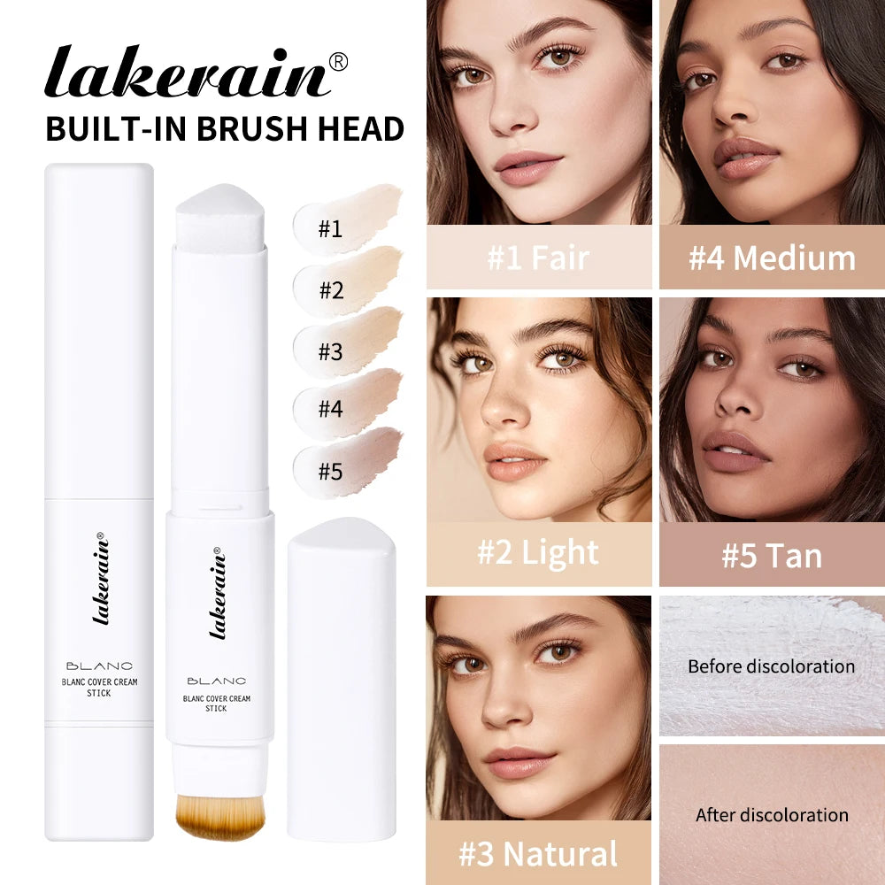 2-in-1 Color-Changing Foundation Stick Liquid Lightweight Moisturizing Brightening Foundation Color Changing For All Skin Types Oasis Select