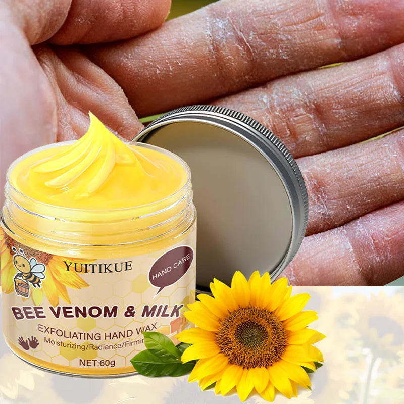Bee Venom Milk Exfoliating Hand Wax Mask 60g – Firm & Hydrate