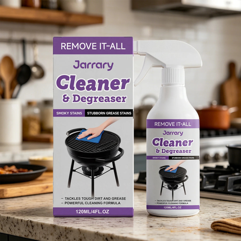BBQ Grill Cleaner for Stubborn Grease & Smoky Stains Removal Restores Shine Multi-purpose BBQ Grill & Kitchen Cleaner Spray Oasis Select