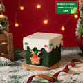 High-End Thickened Stiffened Christmas Box - Handmade DIY for Gifts, Christmas Eve Apple Storage & Festive Candy Packaging Oasis Select C 13.5X13.5X12.5CM