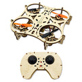 DIY Wooden Drones Model Kit with Intelligent Hovering Function Remote Control Distance 50-70m Battery Life 5-7min Oasis Select A