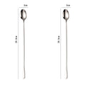 2pcs 30CM Long-handled Stainless Steel Coffee Spoon, Ice Cream Spoons Tea Stirring Spoon Holiday Kitchen Tableware Gift Oasis Select Ice-tip-spoon-2PCS