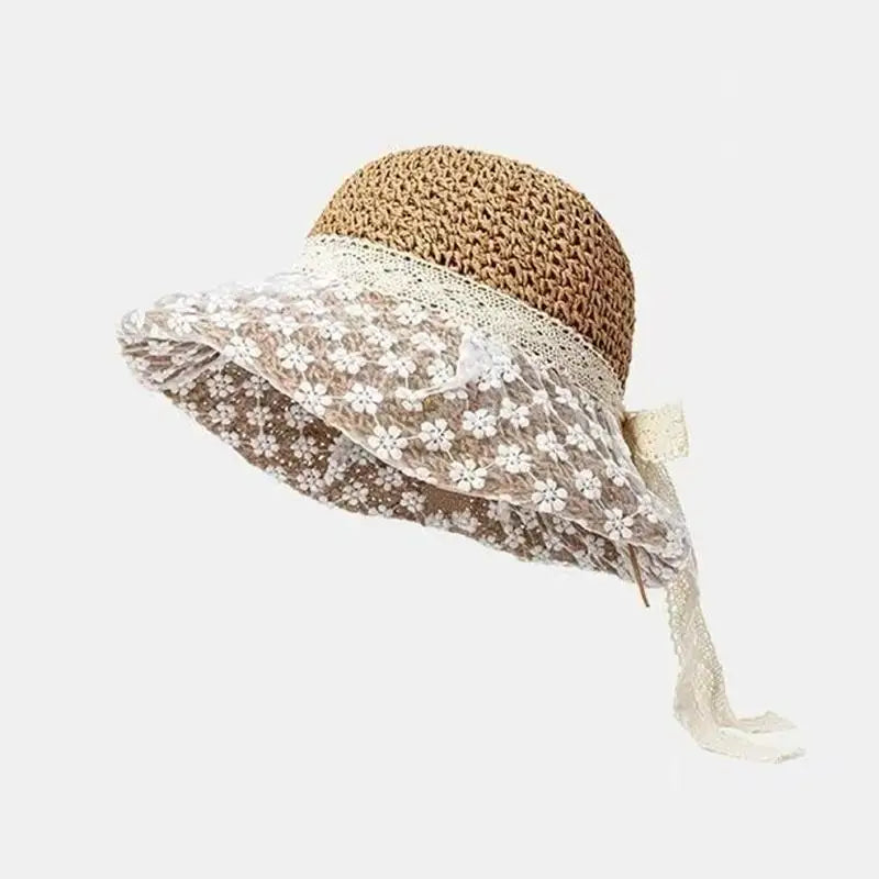 Women Straw Sunscreen Cap 모자 썬캡 비치모자 очки солнцезащитные женск Gorros Foldable UV Protection Outdoor Large Brim Sunscreen Oasis Select B11