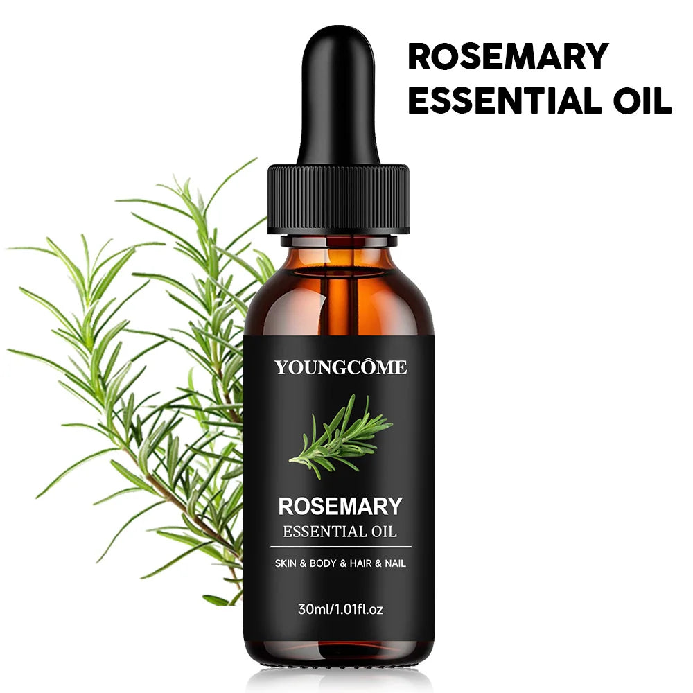 Rosemary Mint Essential Oil for Hair Growth - Natural Hair Film Treatment to Strengthen & Thicken Hair 2025 New Formula 1/2set Oasis Select 30ml Oil
