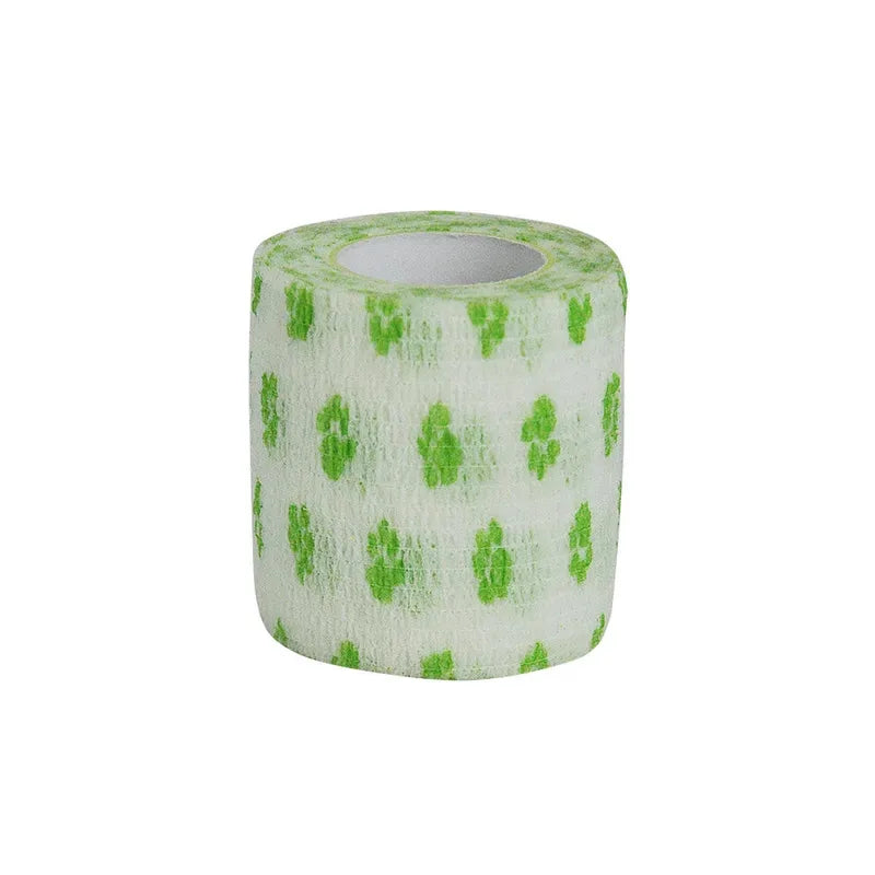 6/12/15Pcs Printed Medical Self Adhesive Elastic Bandage Colorful Sports Wrap Tape for Finger Joint Knee First Aid Kit Pet Tape Oasis Select