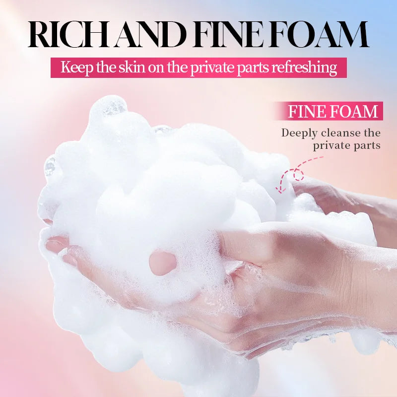 Peach Intimate Soap with Foaming Net – pH-Balanced & Gentle