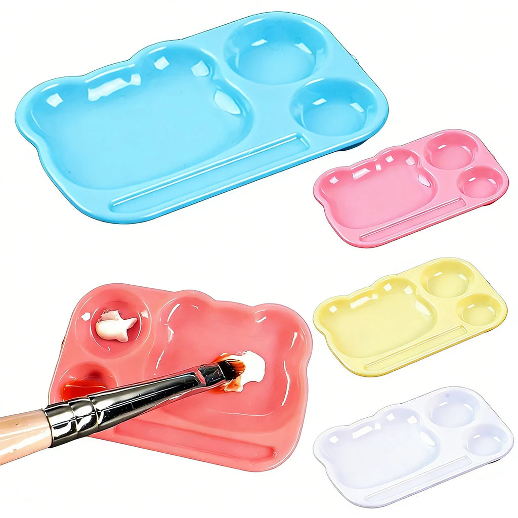 Mini Nail Art Mixing Palette – Cute Cartoon Reusable Tray for Gel Polish, Acrylic Paint & DIY Manicure Oasis Select